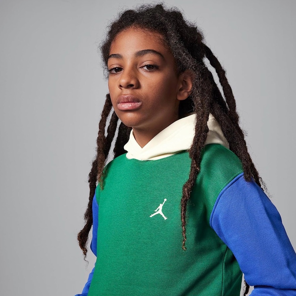 Jordan Brooklyn Fleece Set 4T - Pine Green Hoodie & Joggers Nike Boys
